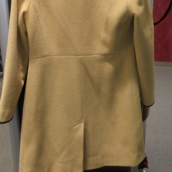 Vintage Coach Camel Hair Leather trim Coat - Picture 6 of 8